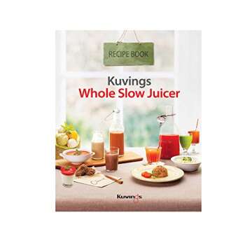 Kuvings BPA-Free Whole Slow Juicer B6000PR, Red, includes Smoothie and Sorbet Strainer