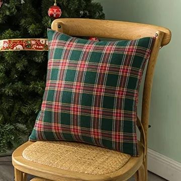 Shop AQOTHES Christmas Plaid Throw Pillow Covers Set Online