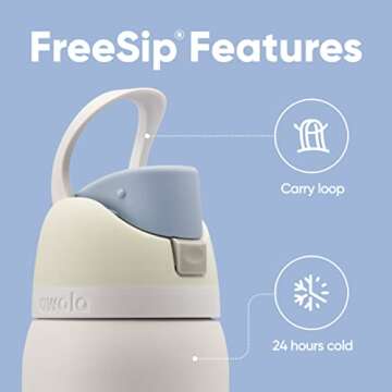 Owala FreeSip Insulated Steel Water Bottle 24 oz