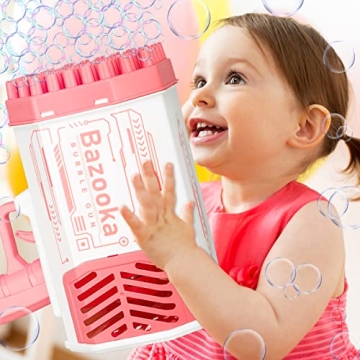 Bazooka Bubble Gun with Flash Lights - Fun for All Ages