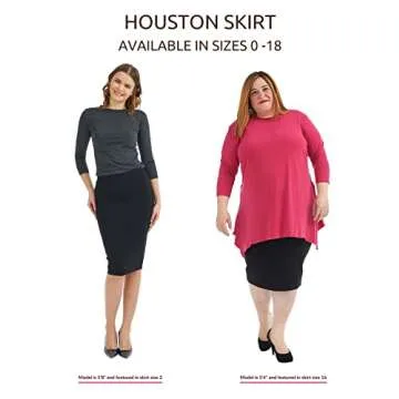 ESTEEZ Black Pencil Skirt for Women - Elegant and Versatile
