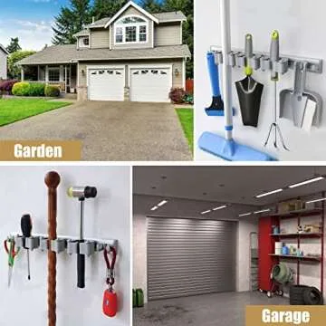 DrDirt Broom Holder - Durable and Customizable Wall Mount