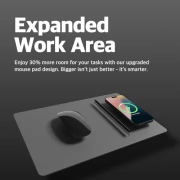 POUT H3 PRO Wireless Charging Mouse Pad for Home & Office