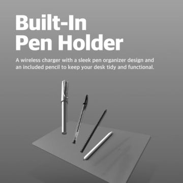 POUT H3 PRO Wireless Charging Mouse Pad for Home & Office