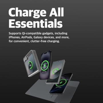 POUT H3 PRO Wireless Charging Mouse Pad for Home & Office