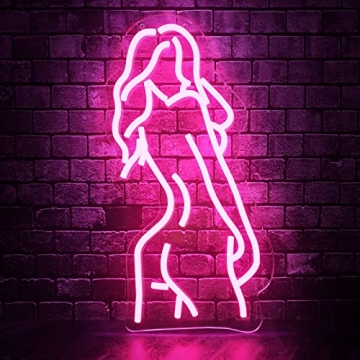 Stunning Sugarneon Lady Back Neon Sign - Perfect for Room Decor & Gifts!