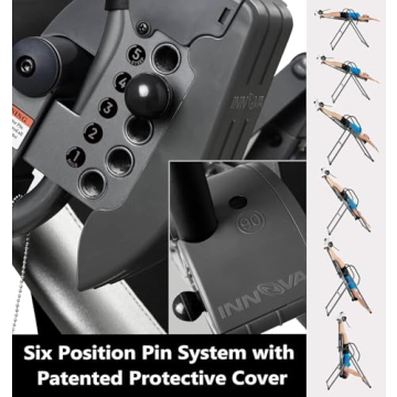 Innova ITX9900 Inversion Table with Air Lumbar Support, Black/Gray