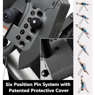 Innova ITX9900 Inversion Table with Air Lumbar Support, Black/Gray