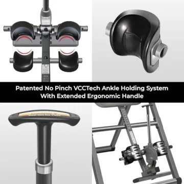 Innova ITX9900 Inversion Table with Air Lumbar Support, Black/Gray