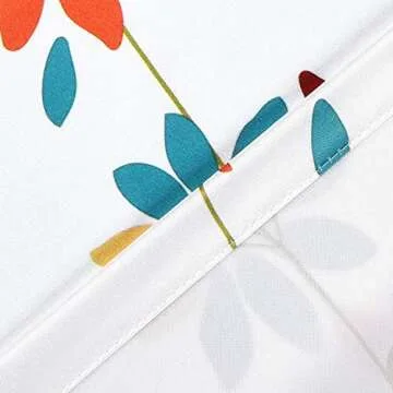 Elegant VERTKREA Floral Window Curtain Set 52x84 Inches