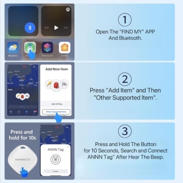 ANNNWZZD 4 Pack Air Tracker - Find Your Items Easily