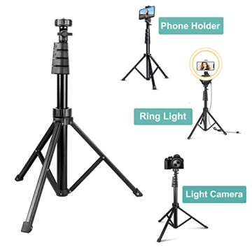 UBeesize 10’’ Ring Light with Tripod for Selfies and More