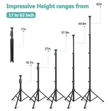 UBeesize 10’’ Ring Light with Tripod for Selfies and More