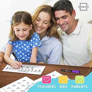 SCRIBBLEDO 4"x12" Dry Erase Number Line Board