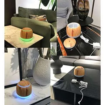 White Noise Machine and Aromatherapy Essential Oil Diffuser,with 7-Color Lights,10 Soothing Sounds, 2 Night Light,3 Timer and Waterless Auto Shut Off Sleep Sound Machine