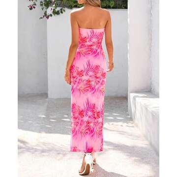 BTFBM Women's Floral Maxi Summer Dress 2025 Stylish Fun