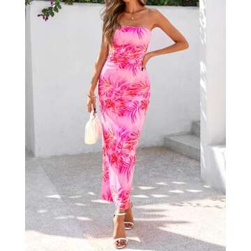 BTFBM Women's Floral Maxi Summer Dress 2025 Stylish Fun