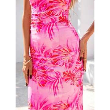 BTFBM Women's Floral Maxi Summer Dress 2025 Stylish Fun