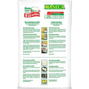 Gluten Free White Maseca Corn Flour for Mexican Cooking