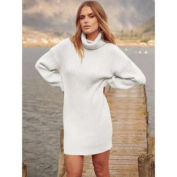 Stylish ANRABESS Oversized Sweater Dress for Comfort