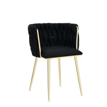 NIOIIKIT Velvet Dining Chairs Set of 2 with Tufted Back