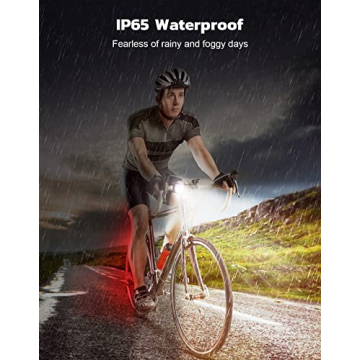 Zewdov USB Rechargeable Bike Lights for Safety and Visibility