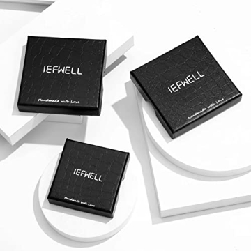 IEFWELL Layered Gold Necklace for Women - Initial Necklaces for Women Dainty Gold Necklace for Women Initial A Necklace Gold Layered Necklaces for Women Paperclip Chain Necklace Gold Jewelry for Women