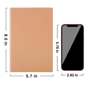 3 Pack Soft Cover Journal Leather Journal for Women Men College Ruled Notebook A5 Classic Journals for Writing Travel Journal 128 Sheets Note Taking Notebooks for School Office Home,Brown