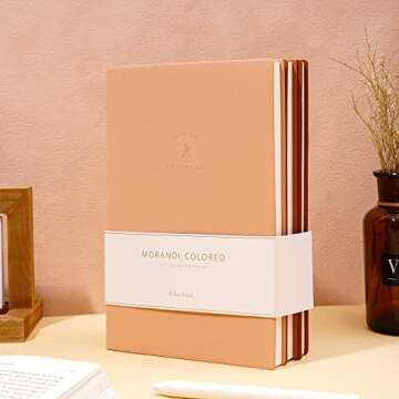 3 Pack Soft Cover Journal Leather Journal for Women Men College Ruled Notebook A5 Classic Journals for Writing Travel Journal 128 Sheets Note Taking Notebooks for School Office Home,Brown