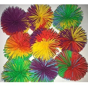 FENDIDI Koosh Balls - Colorful Sensory Stress Relief Toy