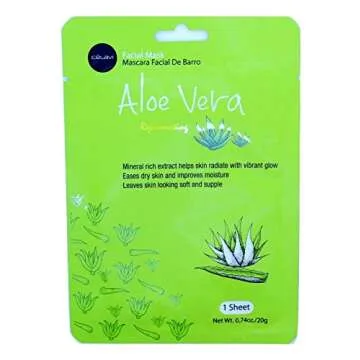 Celavi Essence Facial Face Mask Paper Sheet Korea Skin Care Moisturizing 9 Pack (Mix of 9)