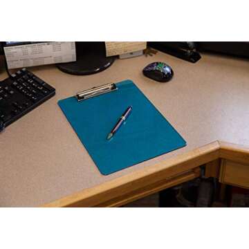 Plastic Clipboards with Low Profile Clip Set of 6-12.5 x 9 Inch Multi Color Plastic Clipboards Bulk ...