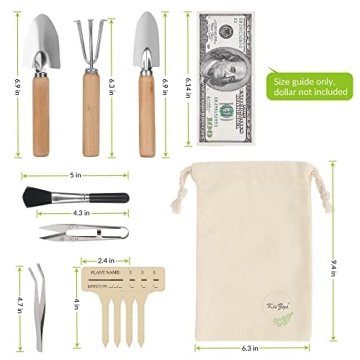 KiiZY Indoor Gardening Tools Set for Plant Lovers - 12 Pieces
