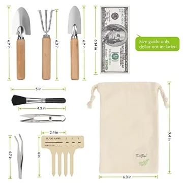 KiiZY Indoor Gardening Tools Set for Plant Lovers - 12 Pieces