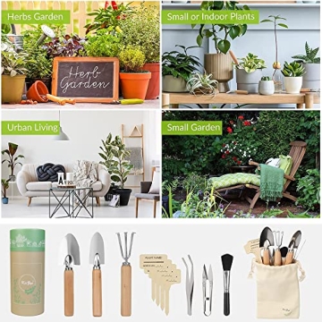 KiiZY Indoor Gardening Tools Set for Plant Lovers - 12 Pieces