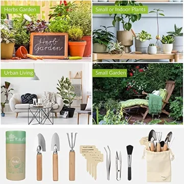 KiiZY Indoor Gardening Tools Set for Plant Lovers - 12 Pieces