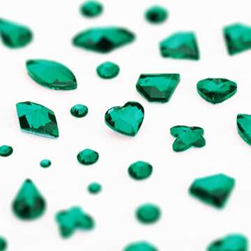 Noverlife 660PCS 3D Nail Art Rhinestones for Nail Design, Flatback Nail Crystal Diamond with Wax Pen, Nail Charms Gems for DIY Crafts Nail Decorations