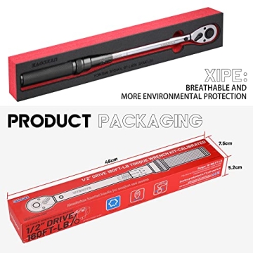 Professional UYECOVE 1/2 Drive Click Torque Wrench