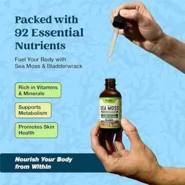 Pella Nutrition Organic Sea Moss Drops for Energy & Immune Support