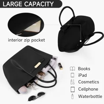 Juoxeepy Faux Leather Crazy Chic Tote Bag for Women