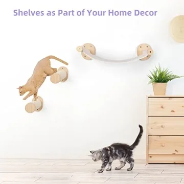 BEBOBLY Cat Wall Shelves and Hammock Set for Cats