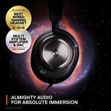 SteelSeries Arctis Nova Pro Multi-System Gaming Headset - Premium Hi-Fi Drivers, Hi-Res Audio - 360?...