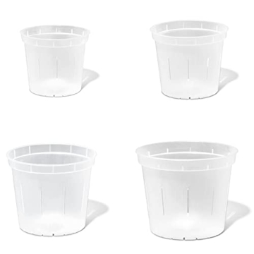 Premium rePotme Orchid Pot Assortment - 8 Slotted Clear Pots