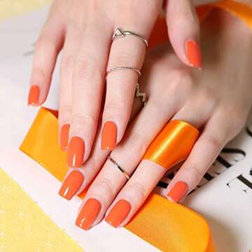 VENALISA Bright Orange Gel Polish for Salon-Quality Nails