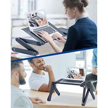 RAINBEAN Adjustable Laptop Desk for Comfort & Flexibility