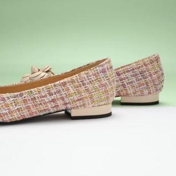 C.Paravano Women's Pink Pointed Toe Flats Size 8.5