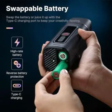 ULANZI FILMOG Ace FM01 Fog Machine, Portable Smoke Machine with Remote Control Hand-held Fogger for Photography, Outdoor Events, Parties, Stage Effects, Halloween, Disinfection or Weddings