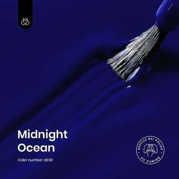 Beetles Gel Nail Polish 1 Pcs 15ml Midnight Ocean Navy Dark Blue Soak Off Uv LED Nail Lamp Manicure ...