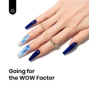 Beetles Gel Nail Polish 1 Pcs 15ml Midnight Ocean Navy Dark Blue Soak Off Uv LED Nail Lamp Manicure Salon and DIY at Home