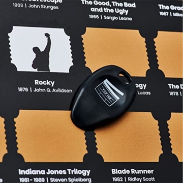 Atlas & Green Top 100 Movies Scratch Off Poster with Accessories